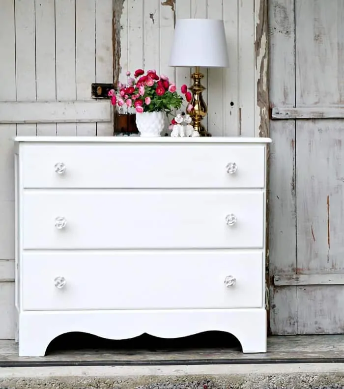 Simple Sophisticated White Dresser