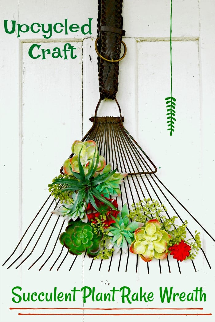 succulent rake wreath