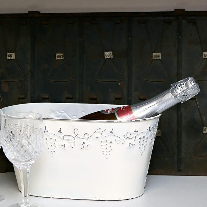 Thrift Store Decor Painted And Distressed Wine Bucket