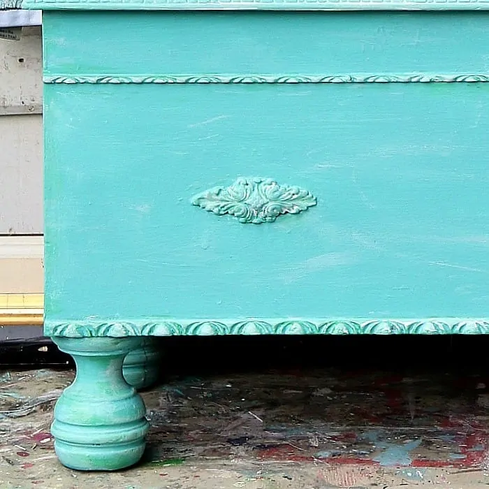 How To Color Wash Painted Furniture | Cedar Chest Makeover