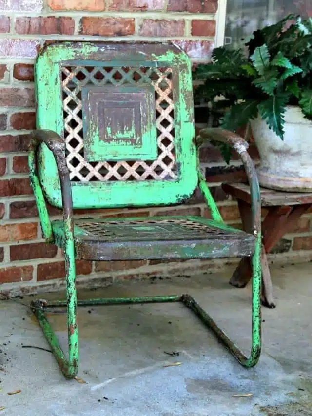 HOW TO PRESERVE RUSTY PATINA ON METAL FURNITURE Story