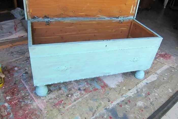 painting a cedar chest