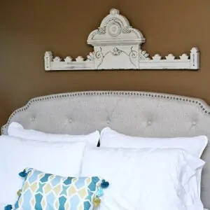 Above the bed wall decor