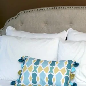 At Home Store Upholstered Headboard Is Easy For One Person To Set Up large