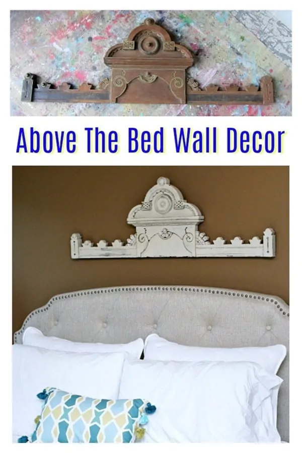 decorating the wall above the bed