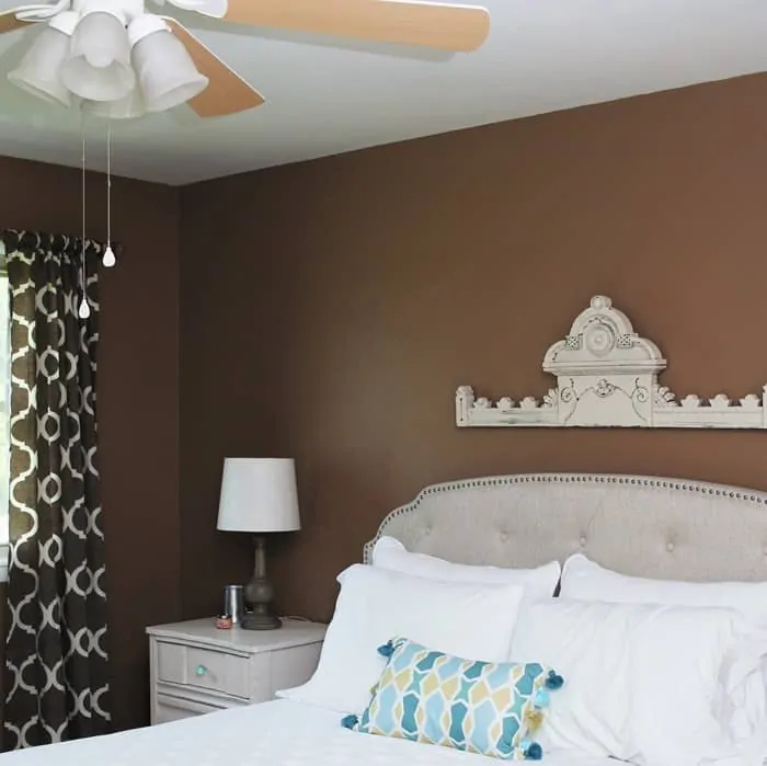 paint bedroom walls brown