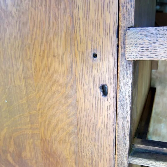 holes in furniture for repair