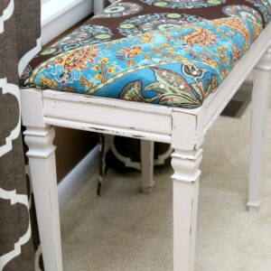 how to paint a piano bench