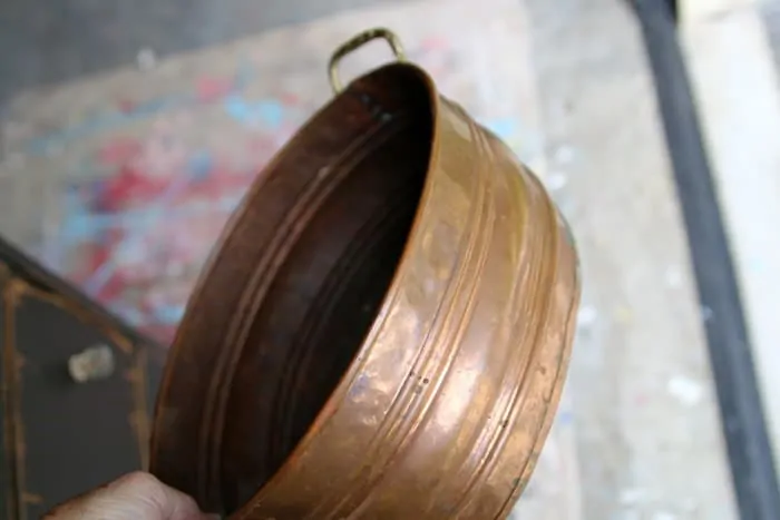 large copper pot