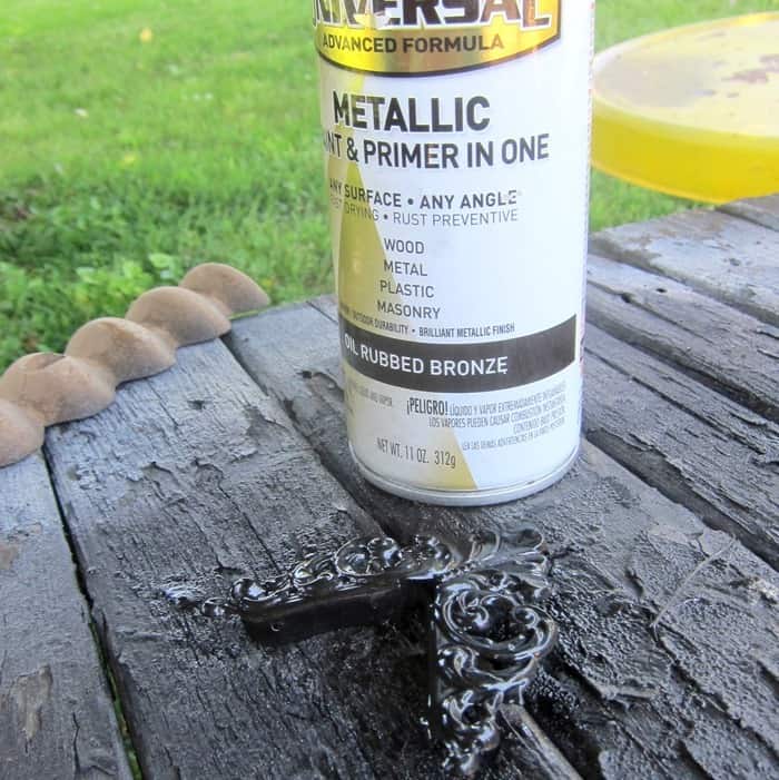 spray paint gold hardware