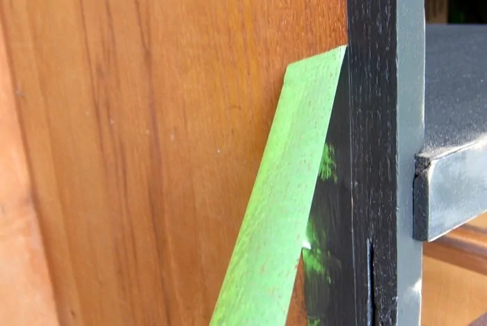 use FrogTape painters tape for straight lines when painting furniture