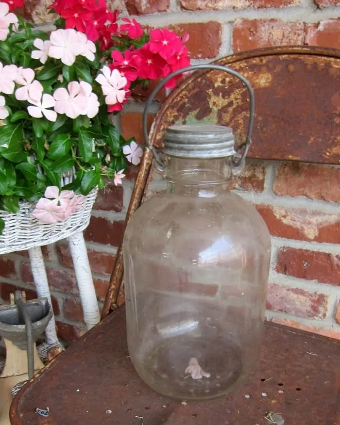 Antique Atlas gallon jar with handle