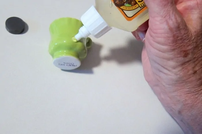 Gorilla Glue for gluing magnets to miniature tea cups