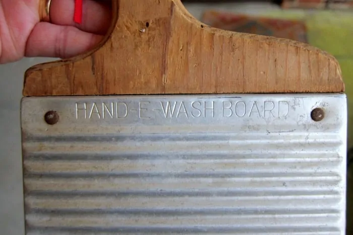 antique Hand E Washboard 