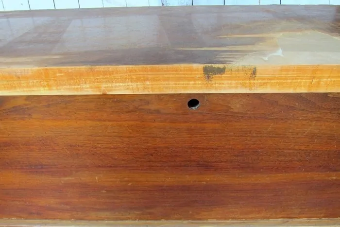 how to remove the lock from a Lane cedar chest