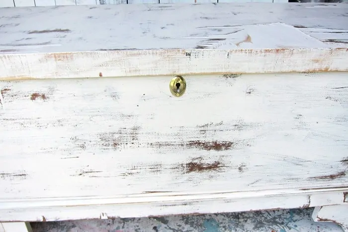 replace a Lane cedar chest lock with fake keyhole