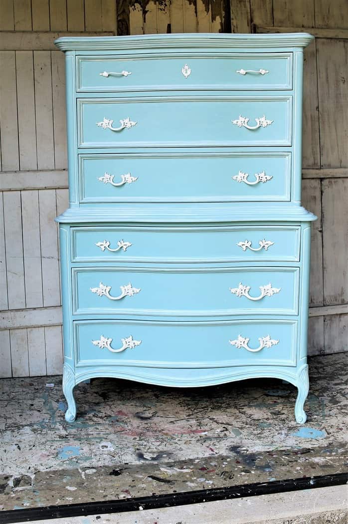 How To Whitewash French Provincial Furniture 3