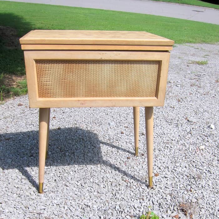 mid century modern sewing cabinet found at the Nashville Flea Market by Petticoat Junktion