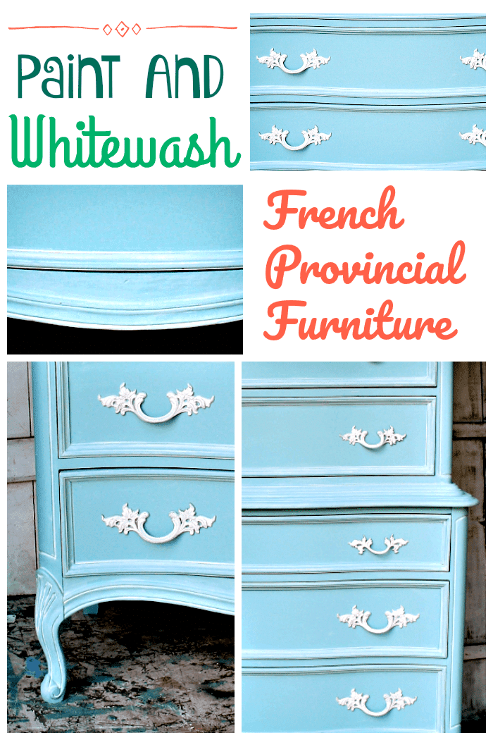 How To Whitewash French Provincial Furniture Petticoat Junktion