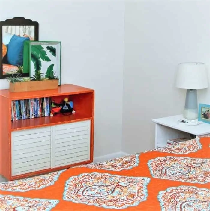 orange bedroom furniture