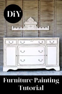 How To Distress And Antique White Painted Furniture