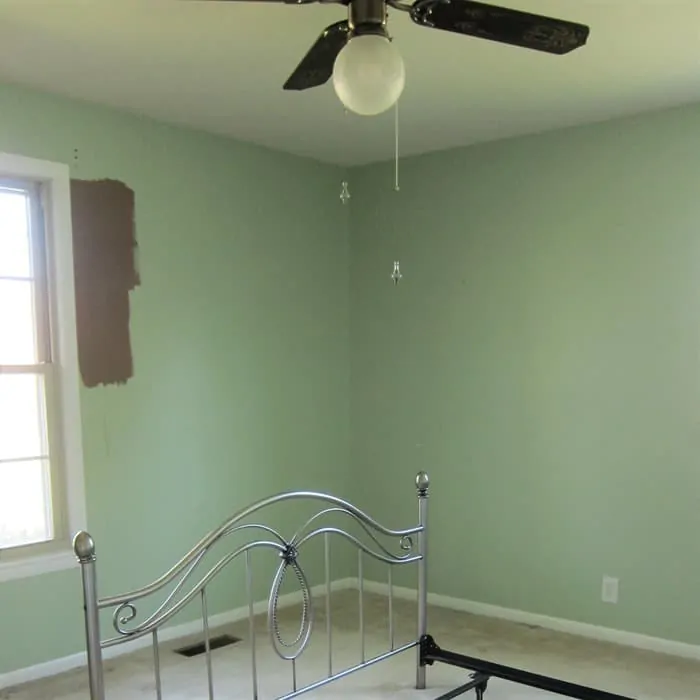 brush paint colors on the wall in small areas when selecting paint colors for your home