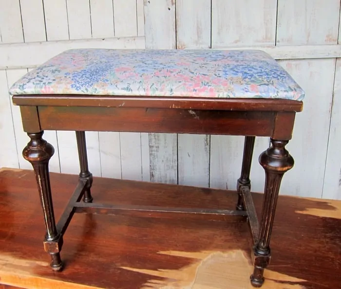 vintage vanity stool