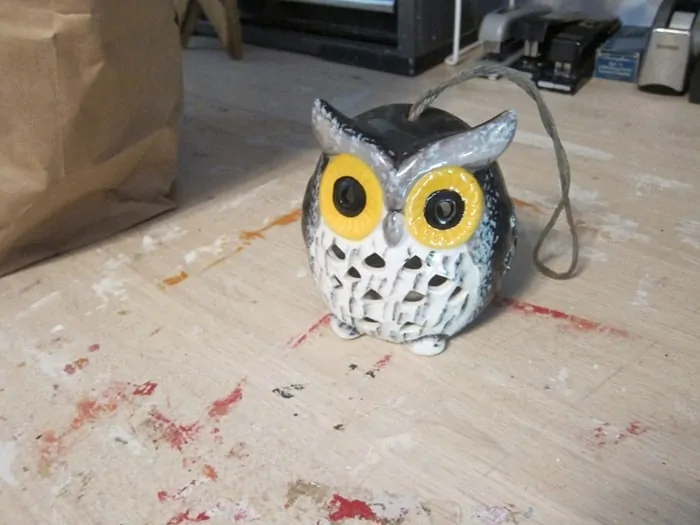 owl candle holder