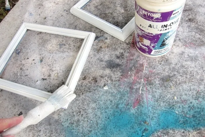 paint old picture frames with Beyond paint