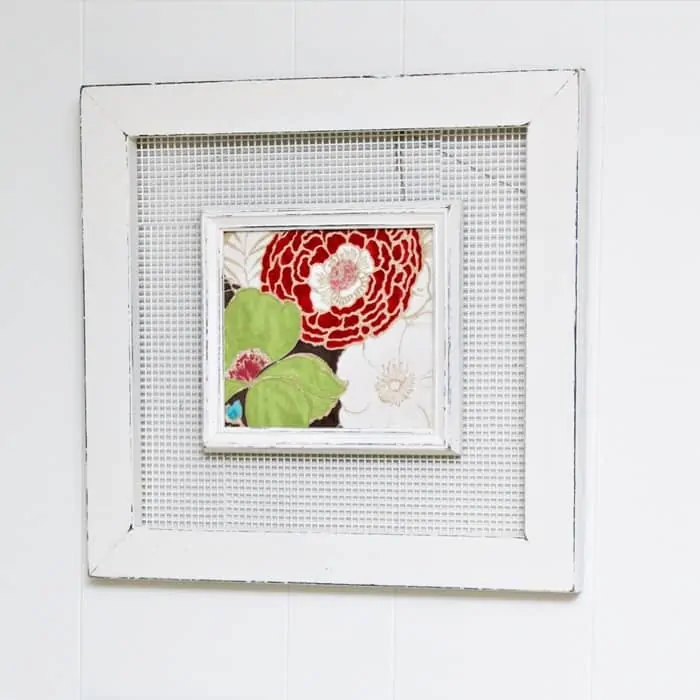 unique double picture frame with wire insert
