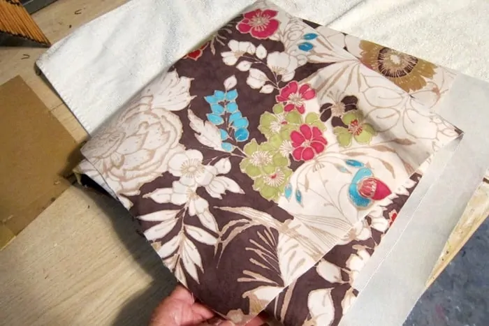upholstery fabric to frame in a picture frame
