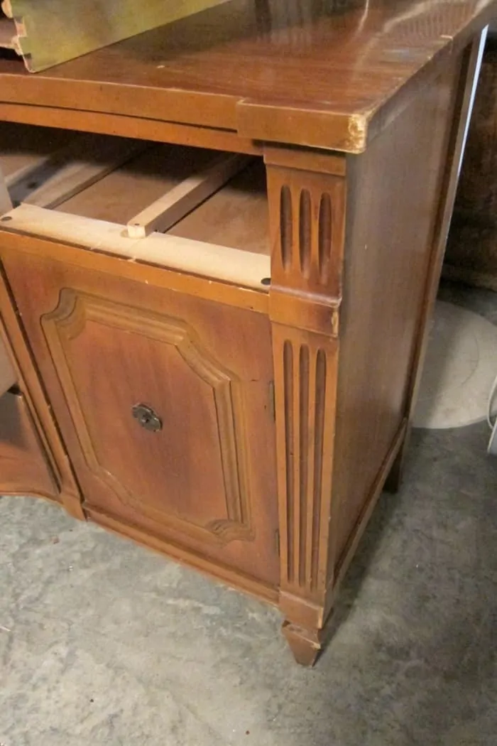 vintage wood sideboard