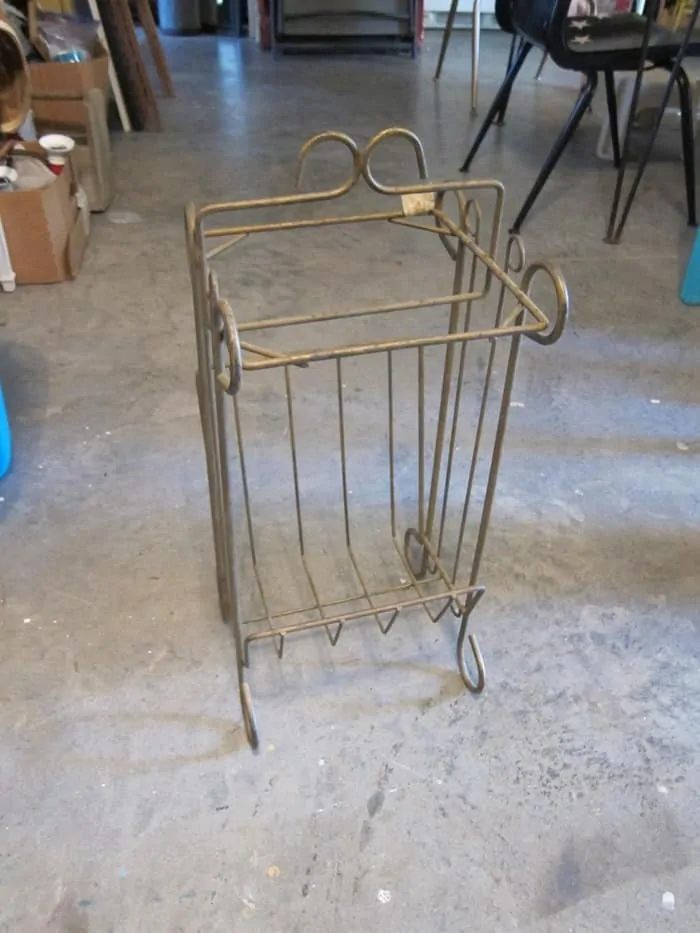 wrought iron table missing top
