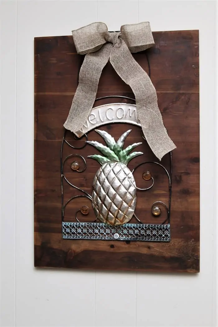 Pineapple Welcome Sign DIY Wall Decor (2)