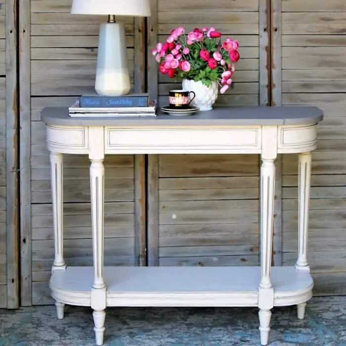 how to paint two color furniture