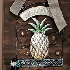 Pineapple Welcome Sign DIY Wall Decor