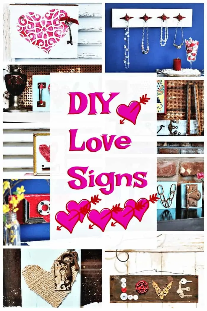 how to make love sign wall decor using recycled items