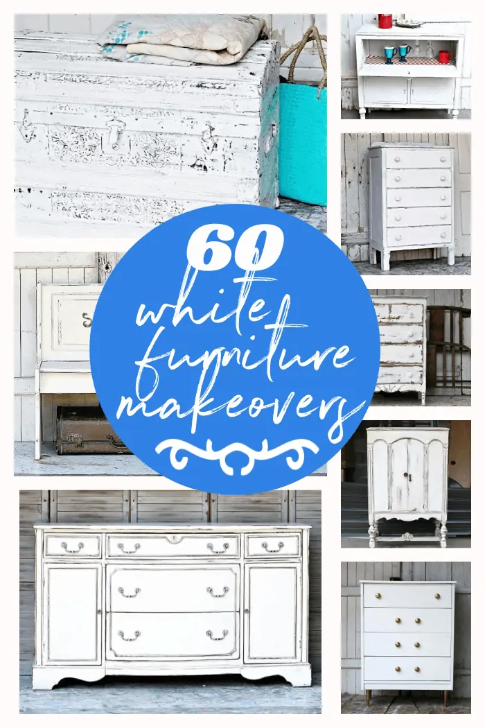 60 White Furniture Makeovers - Petticoat Junktion