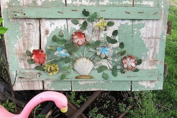 Create Unique Garden Decor Using Vintage Metal Flowers