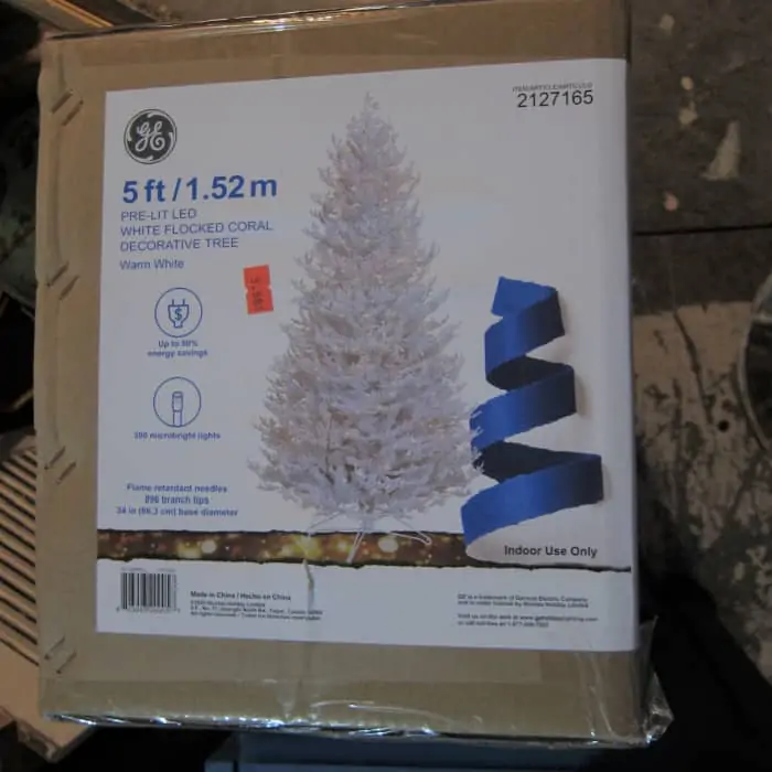 Christmas tree new in box from Goodwill