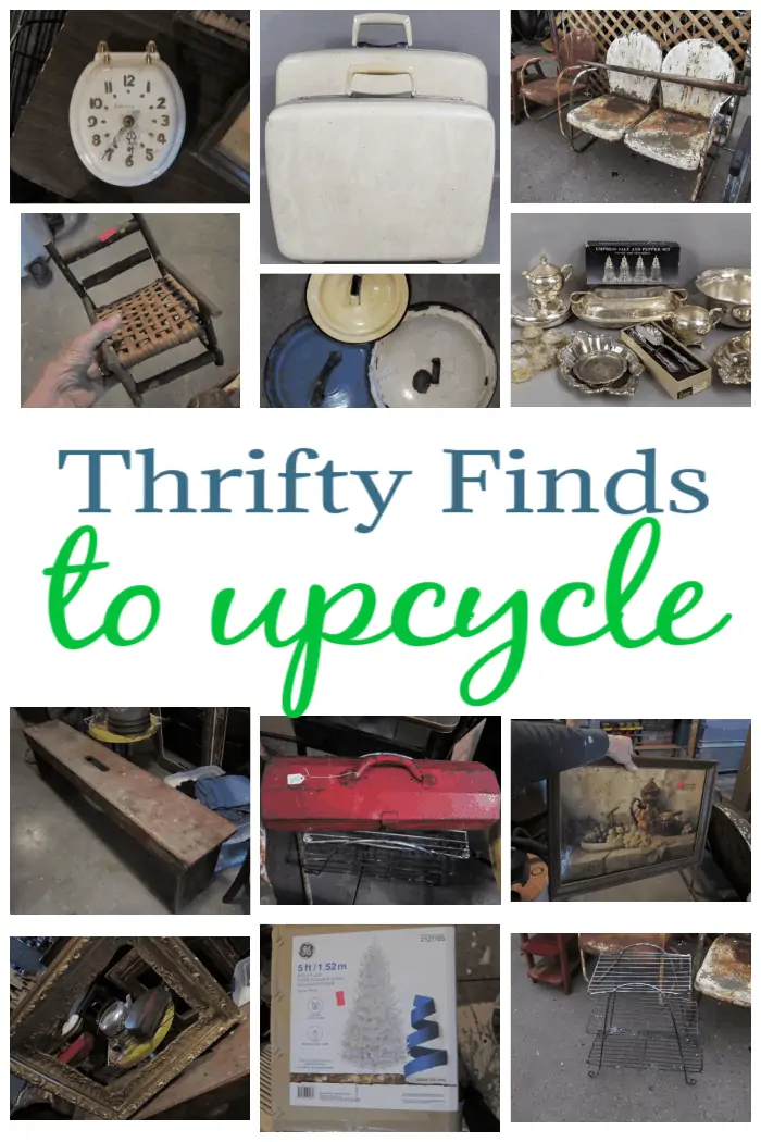 thrift store finds to upcycle and recycle