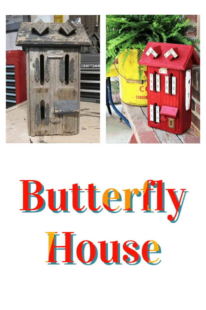 How to paint and decorate a butterfly house