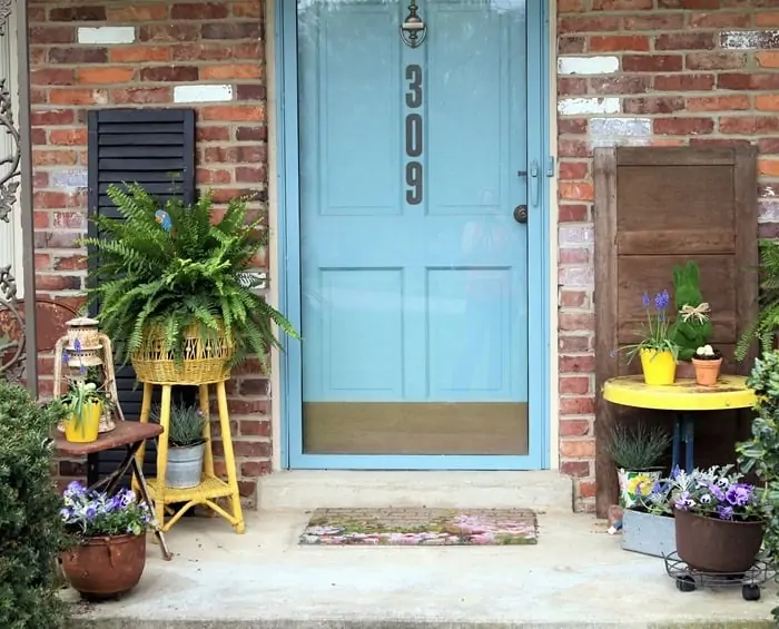 front porch decor for Spring (14)