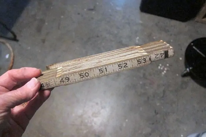 how to recycle a vintage folding ruler
