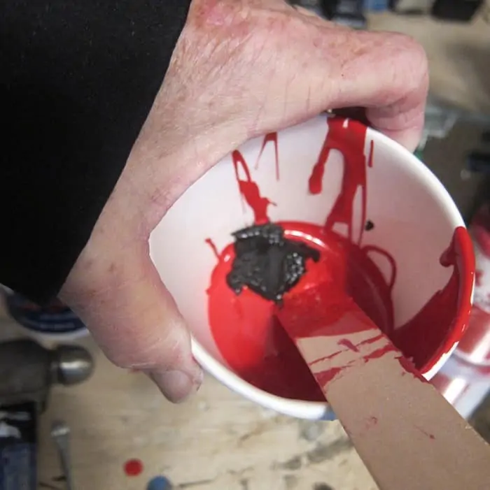 mixing red paint colors