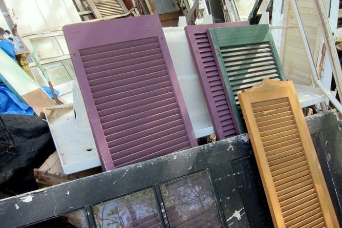 reclaimed wood shutters