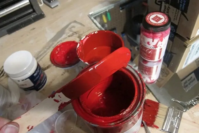 red paint color custom mix