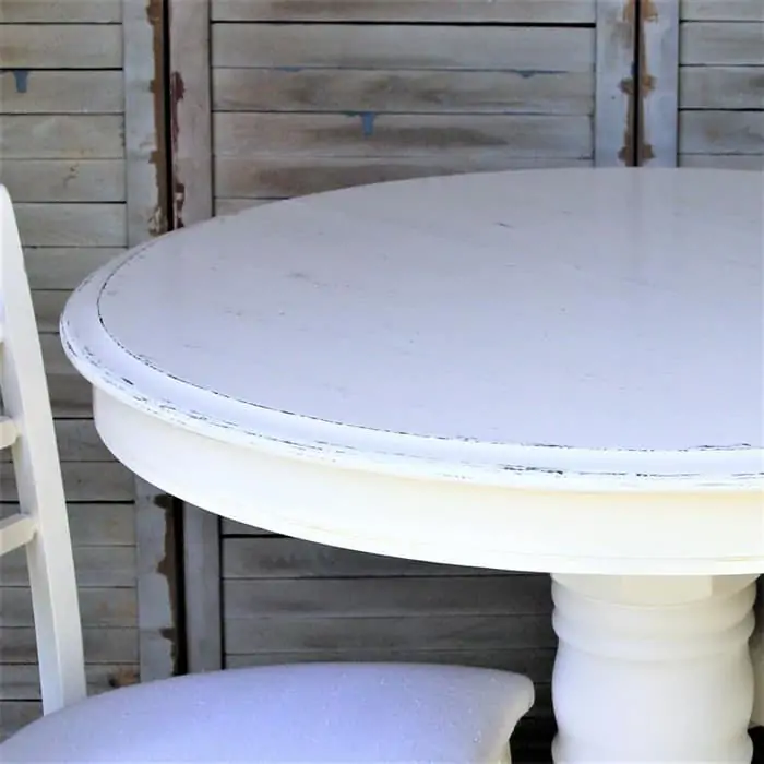 How To Paint An Oak Table And Re-Cover Chair Seats With Drop Cloths