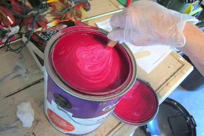 deep pink latex paint