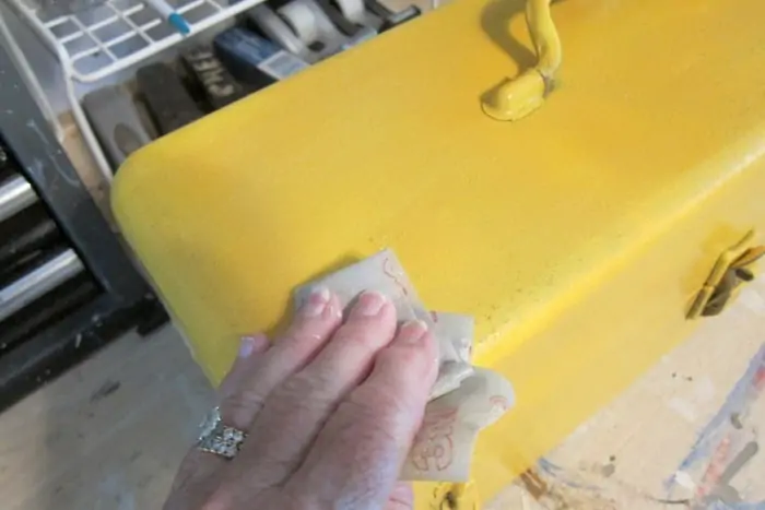 sanding paint by hand